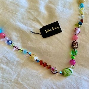 Beautiful Glass Bead necklace by Cookie Lee